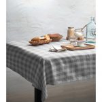 Obrus ​​Linen Couture Grey Vichy, 140 x 200 cm