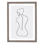 Nástenný obraz v ráme Surdic Woman Lines, 30 x 40 cm