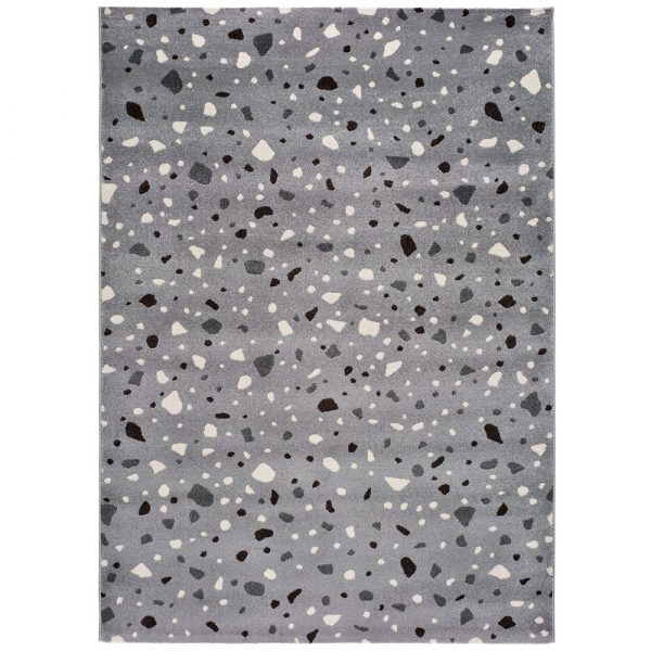 Sivý koberec Universal Adra Punto, 57 x 110 cm