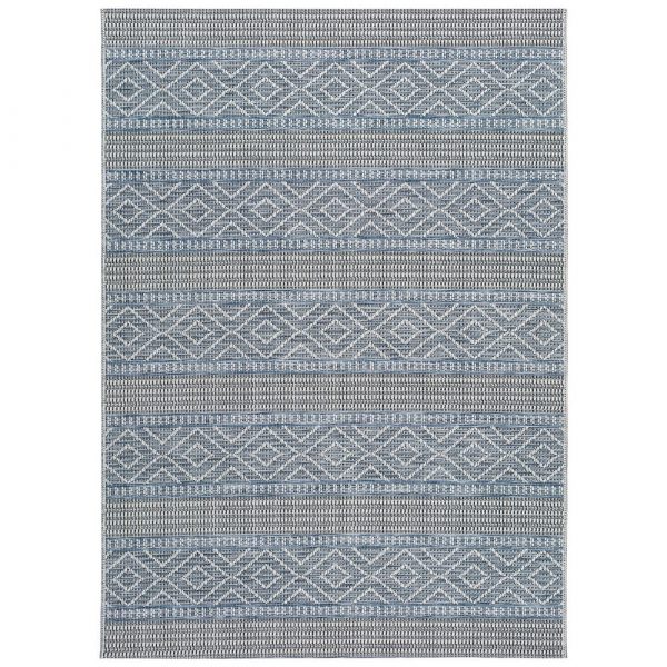 Modrý vonkajší koberec Universal Cork Lines, 130 x 190 cm