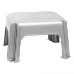 Sivá stolička Addis Step Stool Metallic