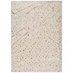 Krémovobiely koberec Universal Moana Dots, 135 x 190 cm