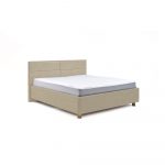 Béžová dvojlôžková posteľ s úložným priestorom PreSpánok Grace, 160 x 200 cm