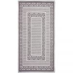 Sivobéžový bavlnený koberec Vitaus Olivia, 60 × 90 cm