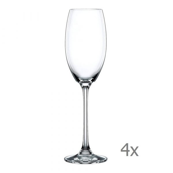 Sada 4 pohárov na šampanské z krištáľového skla Nachtmann Vivendi Premium Champagne Flute Set, 272 ml