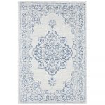 Modro-krémový vonkajší koberec Bougari Tilos, 80 x 150 cm
