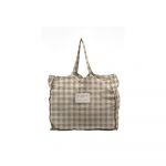 Látková taška Linen Couture Linen Bag Grey Vichy
