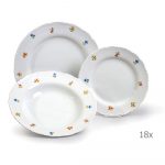 Sada 18 porcelánových tanierov Thun Ophelia