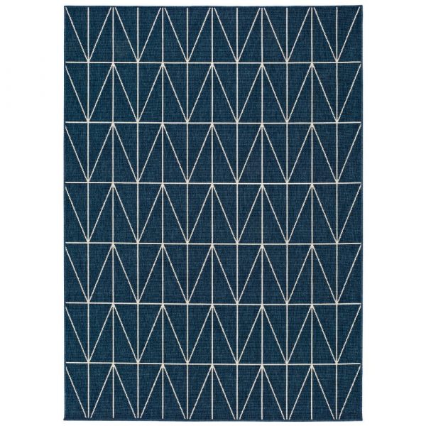 Modrý vonkajší koberec Universal Nicol Casseto, 80 x 150 cm