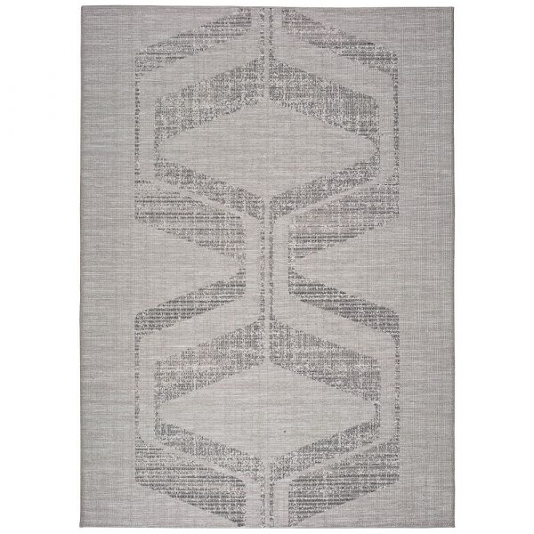 Sivý vonkajší koberec Universal Weavo Misana, 77 x 150 cm