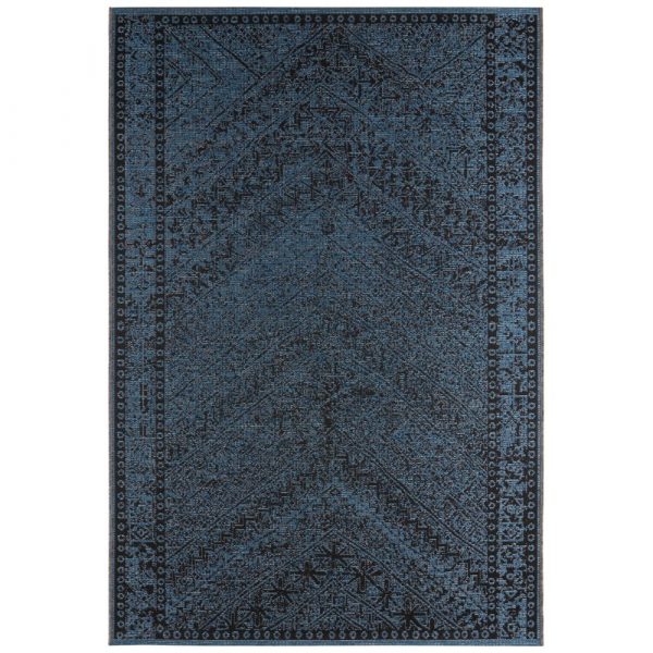 Tmavomodrý vonkajší koberec Bougari Mardin, 70 x 140 cm