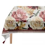 Obrus Linen Couture Roses, 140 x 140 cm