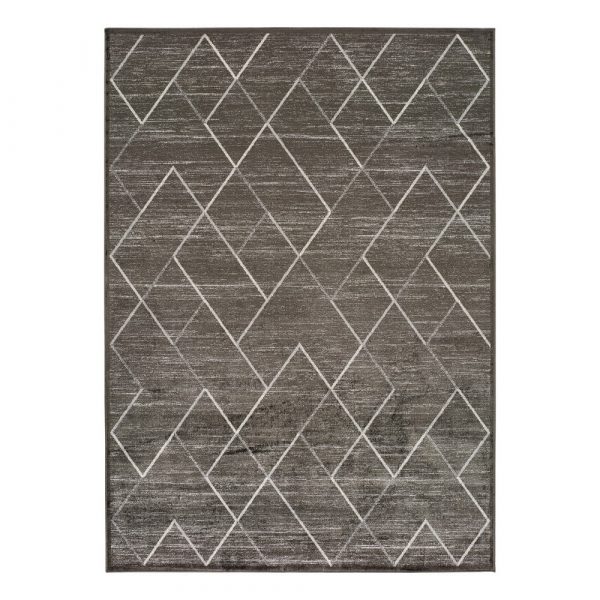 Sivý koberec z viskózy Universal Belga, 70 x 220 cm