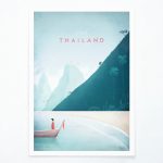 Plagát Travelposter Thailand, A3