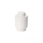 Biely úložný okrúhly box LEGO®, ⌀ 12,5 cm