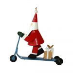 Vianočná závesná ozdoba G-Bork Santa on Scooter