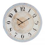 Biele nástenné hodiny Brandan Vintage, ⌀ 60 cm