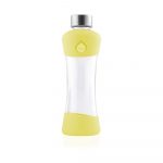Žltá sklenená fľaša z borosilikátového skla Equa Active Lemon, 550 ml