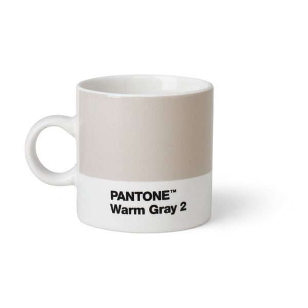 Svetlosivý hrnček Pantone Espresso, 120 ml