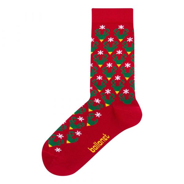 Ponožky v darčekovom balení Ballonet Socks Season’s Greetings Socks Card with Caribou, veľkosť 36 – 40