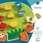 Detská drevená pripínacia hra Djeco ClipaBoa