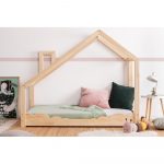 Domčeková posteľ z borovicového dreva Adeko Luna Drom, 80 x 200 cm