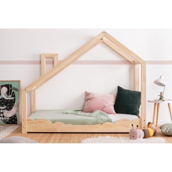 Domčeková posteľ z borovicového dreva Adeko Luna Drom, 80 x 170 cm