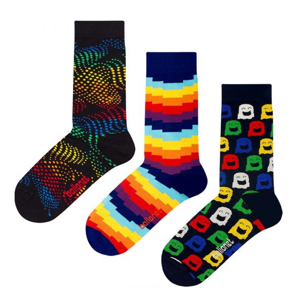 Set 3 párov ponožiek Ballonet Socks Ghost v darčekovom balení, veľkosť 36 – 40