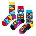 Set 3 párov ponožiek Ballonet Socks Bright Sun v darčekovom balení, veľkosť 41 – 46