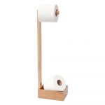 Drevený stojan na toaletný papier z dubového dreva Wireworks Mezza