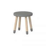 Sivá detská stolička Flexa Dots, ø 30 cm