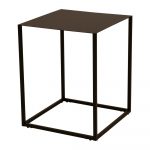 Čierny kovový odkladací stolík Canett Lite, 40 x 40 cm
