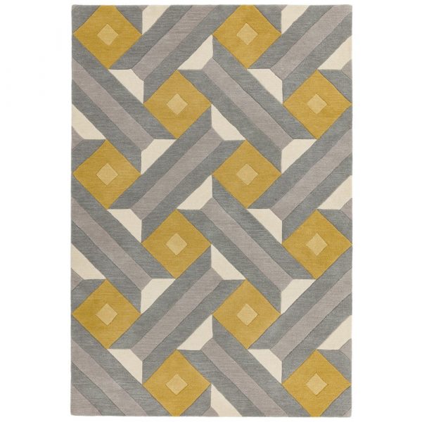 Sivo-žltý koberec Asiatic Carpets Motif, 120 x 170 cm