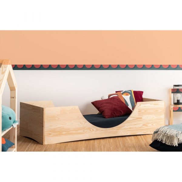 Detská posteľ z borovicového dreva Adeko Pepe Bork, 90 x 200 cm