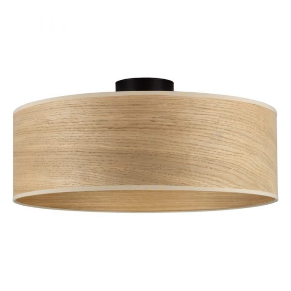 Stropné svietidlo s tienidlom z dubového dreva Sotto Luce TSURI XL
