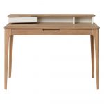Písací stôl z dreva bieleho duba Unique Furniture Amalfi, 120 x 60 cm