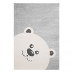 Detský sivý koberec Zala Living Bear, 120 × 170 cm