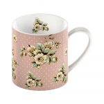Ružový porcelánový hrnček Creative Tops Cottage Flower, 330 ml