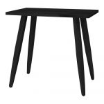 Čierna stolička z dubového dreva Canett Uno
