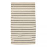 Béžový bavlnený koberec Bloomingville Stripe, 140 x 240 cm