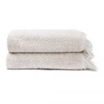 Súprava 2 krémových uterákov zo 100 % bavlny Bonami, 50 × 90 cm