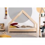 Domčeková detská posteľ z borovicového dreva Adeko Loca Elin, 70 x 180 cm
