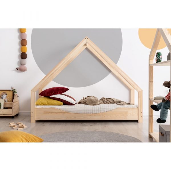 Domčeková detská posteľ z borovicového dreva Adeko Loca Elin, 80 x 170 cm