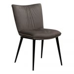 Sivá jedálenská stolička so zamatovým povrchom DAN-FORM Denmark Join