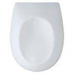 Biela toaletná doska s jednoduchým zatváraním Wenko Vorno Duroplast