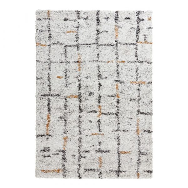 Krémovobiely koberec Mint Rugs Grid, 160 x 230 cm