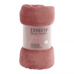 Ružová mikroplyšová deka Tiseco Home Studio, 130 x 160 cm