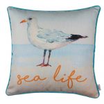 Obliečka na vankúš Mike & Co. NEW YORK Seagull Sea Life, 43 × 43 cm