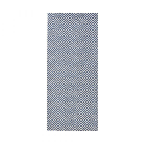Modrý vonkajší koberec Bougari Karo, 80 × 150 cm
