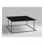 Čierny konferenčný stolík Custom Form Walt, 80 × 80 cm